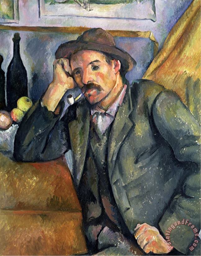 The Smoker 1895 painting - Paul Cezanne The Smoker 1895 Art Print