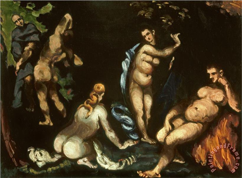 The Temptation of St Anthony C 1870 Oil on Canvas painting - Paul Cezanne The Temptation of St Anthony C 1870 Oil on Canvas Art Print