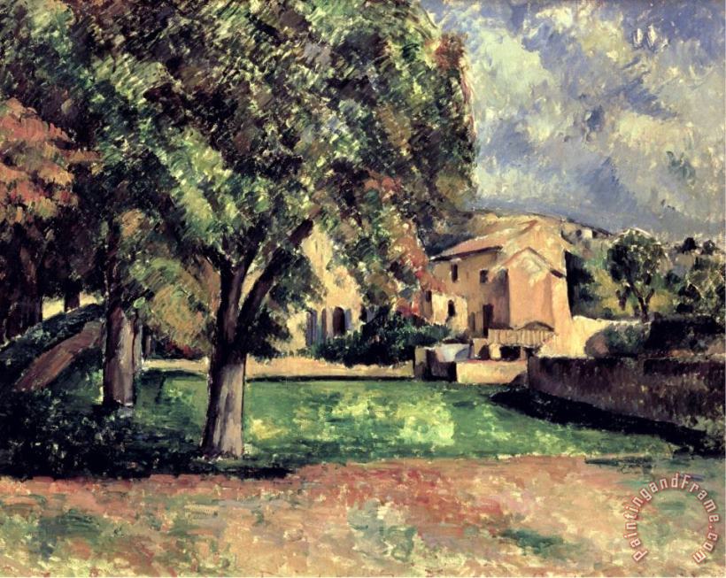 Paul Cezanne Trees in a Park Jas De Bouffan 1885 87 Art Print