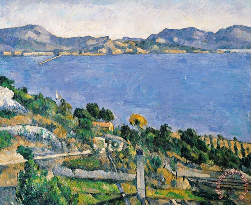 Paul Cezanne View of the Bay of Marseilles Art Painting