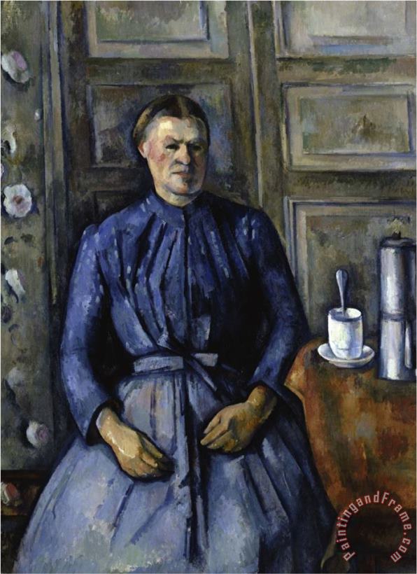 Woman with a Coffee Pot C 1890 95 painting - Paul Cezanne Woman with a Coffee Pot C 1890 95 Art Print