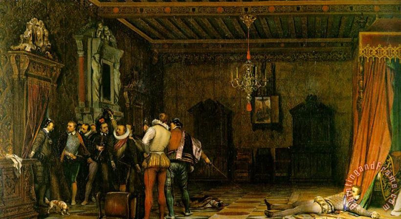 Assassination painting - Paul Delaroche Assassination Art Print