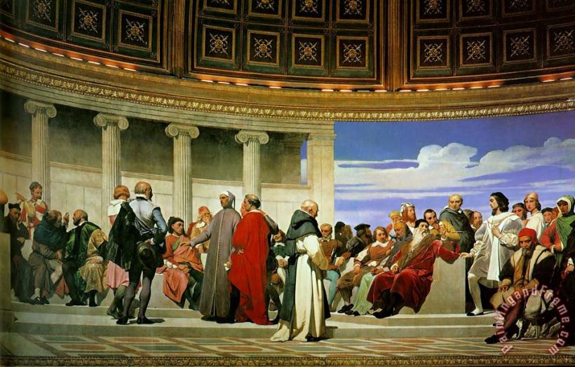 Hemicycle of The Ecole Des Beauxarts painting - Paul Delaroche Hemicycle of The Ecole Des Beauxarts Art Print