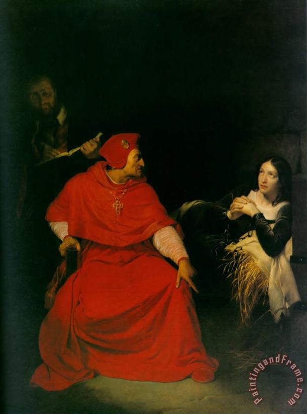 Paul Delaroche Joan of Arc in Prison Art Print