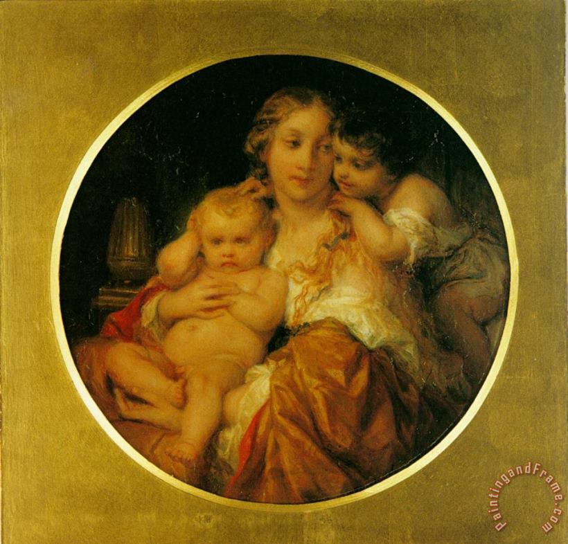 Paul Delaroche Mother And Child Art Painting