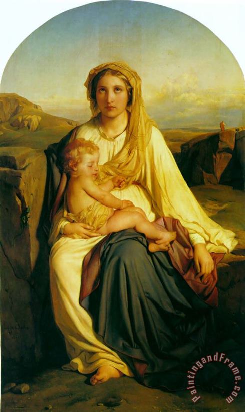 Paul Delaroche Virgin And Child Art Painting