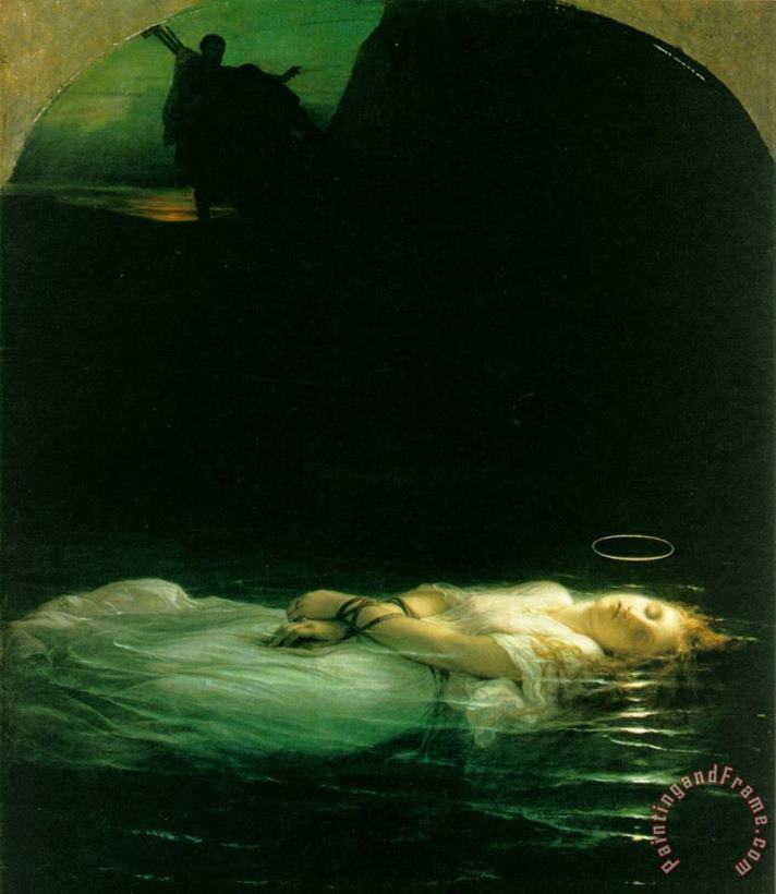 Young Christian Martyr painting - Paul Delaroche Young Christian Martyr Art Print