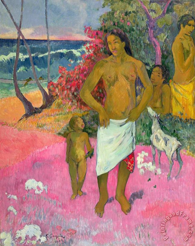 Paul Gauguin A Walk by the Sea Art Painting