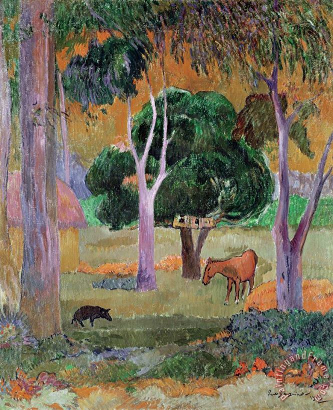 Paul Gauguin Dominican Landscape Art Painting