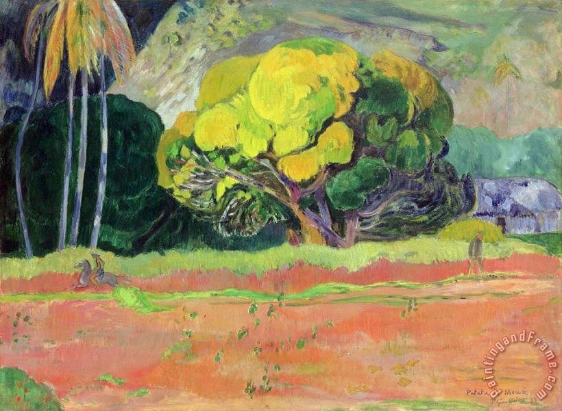 Fatata Te Moua painting - Paul Gauguin Fatata Te Moua Art Print