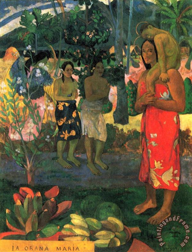Paul Gauguin Hail Mary Art Print