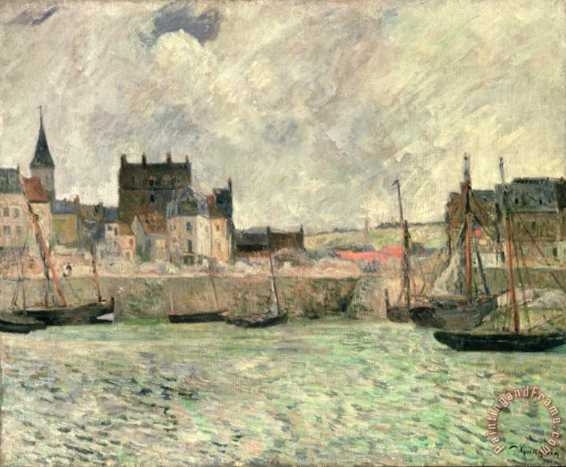 Paul Gauguin Harbour Scene Dieppe Art Print