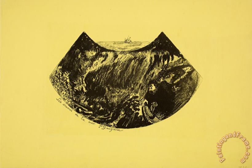 Les Drames De La Mer. Une Descente Dans Le Maelstrom painting - Paul Gauguin Les Drames De La Mer. Une Descente Dans Le Maelstrom Art Print