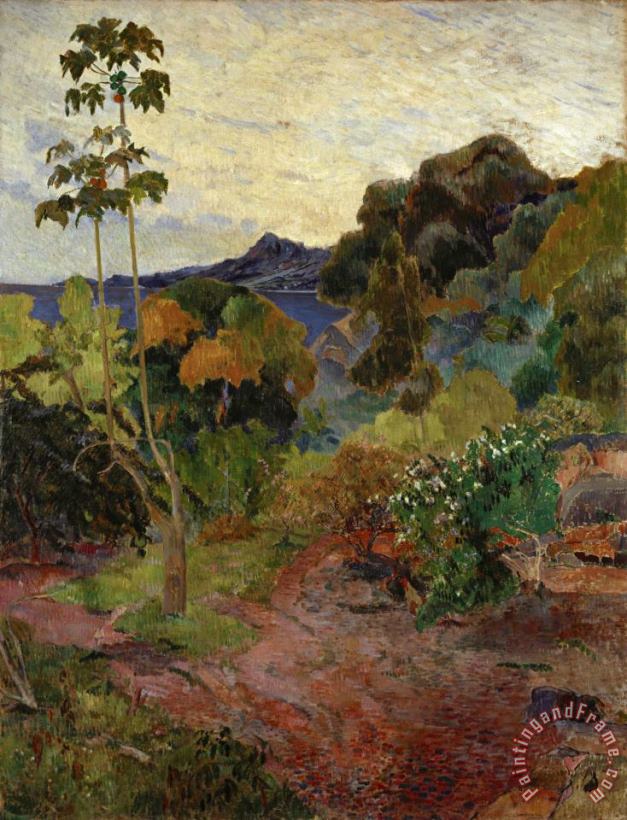 Paul Gauguin Martinique Landscape Art Painting