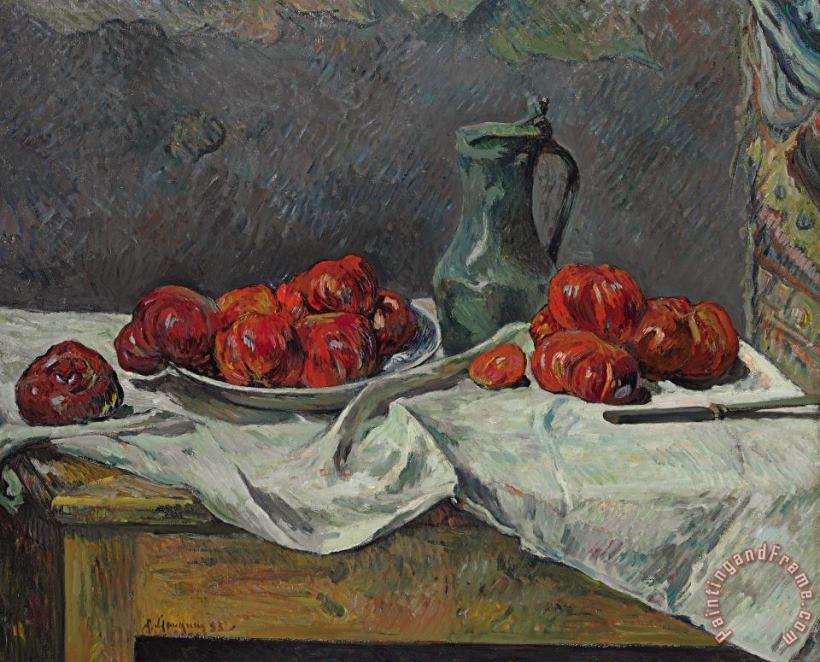 Still Life With Tomatoes painting - Paul Gauguin Still Life With Tomatoes Art Print