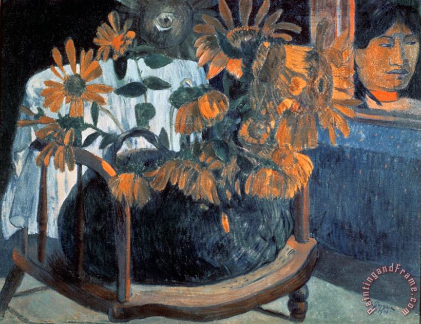 Paul Gauguin Sunflowers Art Painting