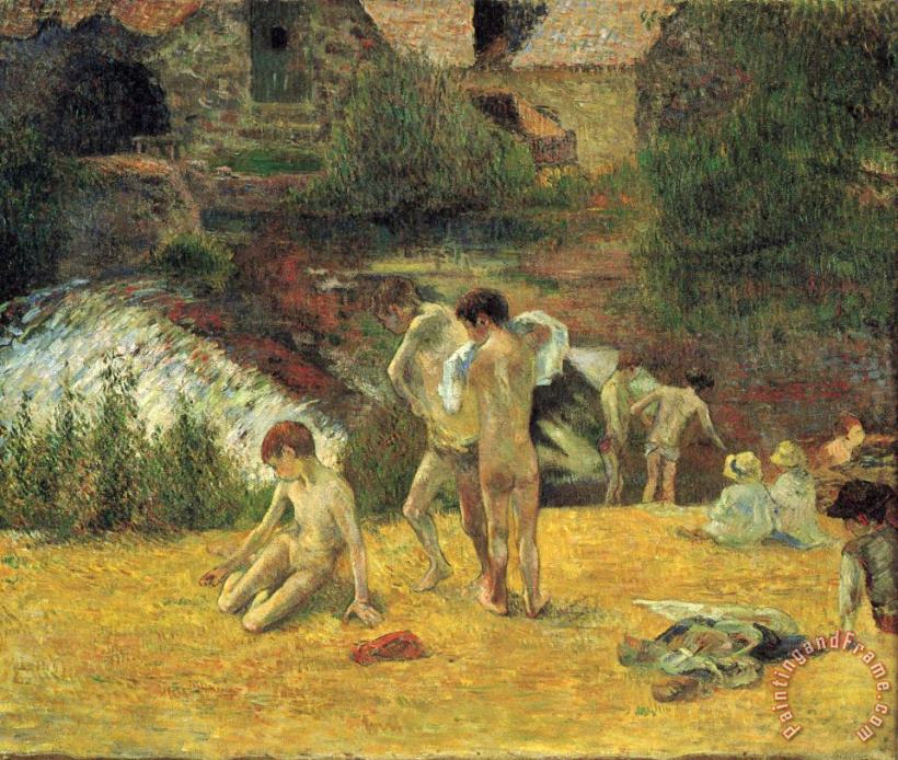 The Bathing Mill Bois D'amour painting - Paul Gauguin The Bathing Mill Bois D'amour Art Print
