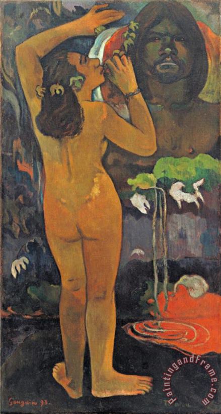 Paul Gauguin The Moon And The Earth Art Print