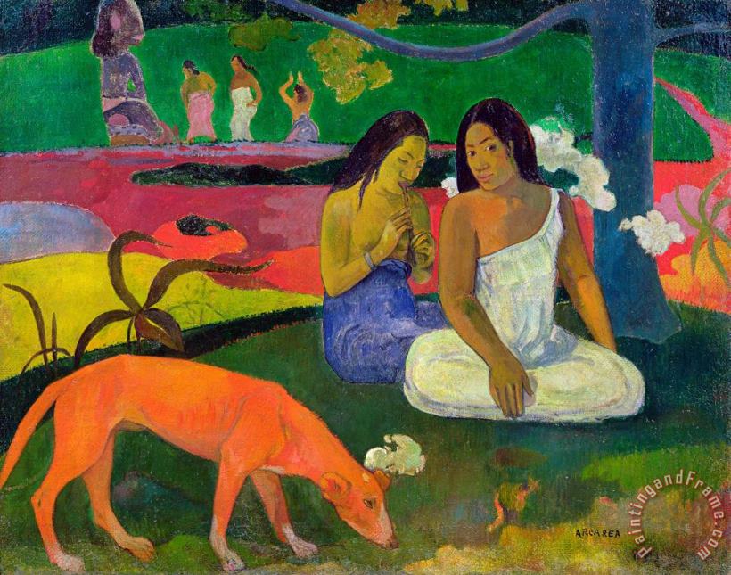 The Red Dog painting - Paul Gauguin The Red Dog Art Print
