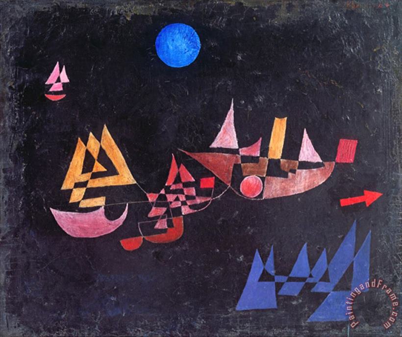 Paul Klee Abfahrt Der Schiffe 1927 Art Painting