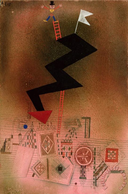 Paul Klee Arrested Lightning 1927 Art Painting