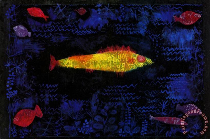 Der Goldene Fisch painting - Paul Klee Der Goldene Fisch Art Print