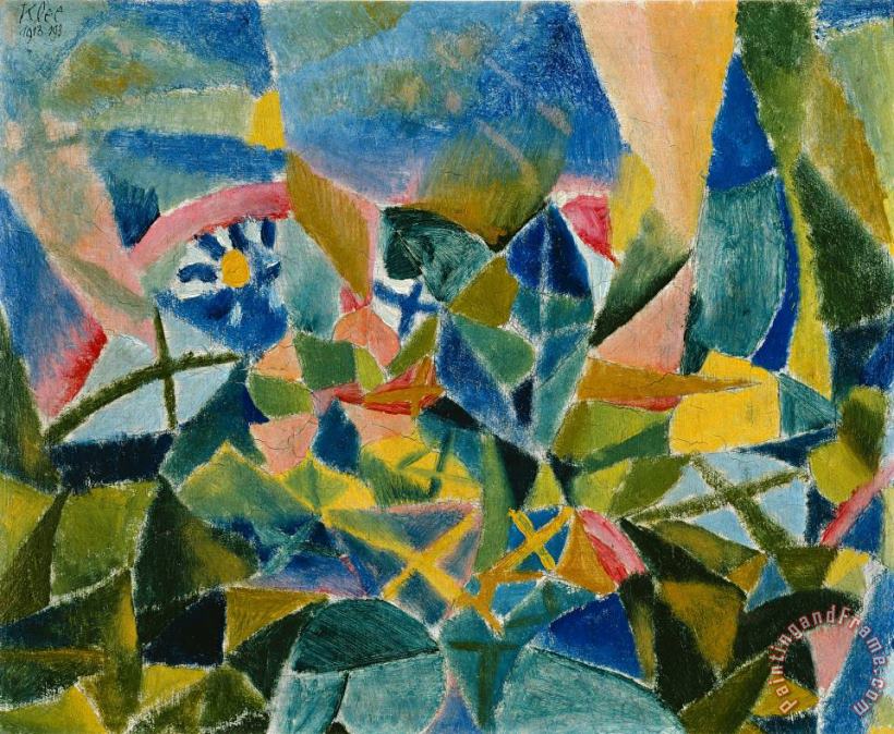 Paul Klee Flower Bed Art Print