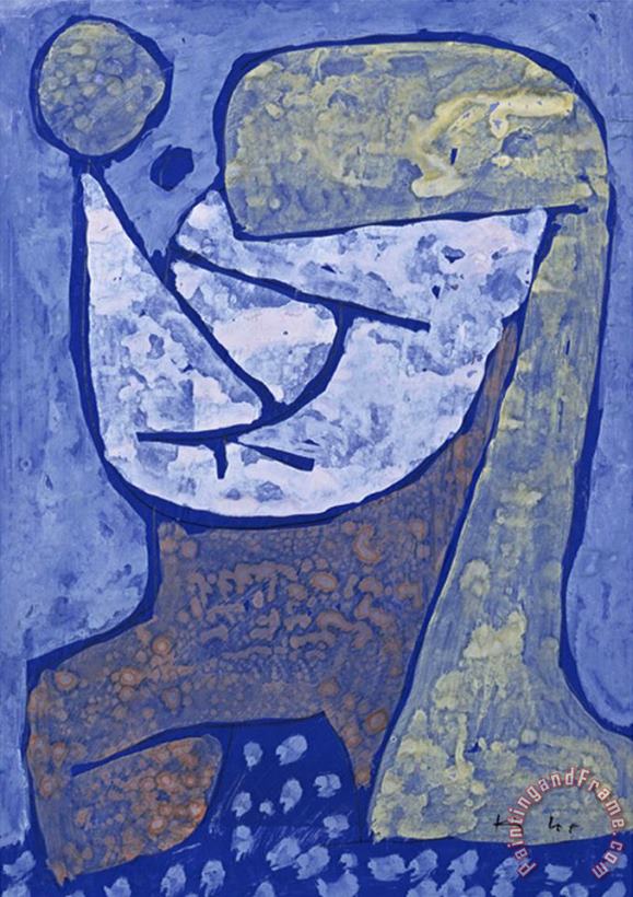 Gezcidinetes Madchen painting - Paul Klee Gezcidinetes Madchen Art Print