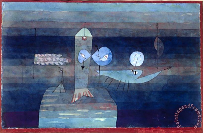 Paul Klee Good Place for Fish 1922 Art Print