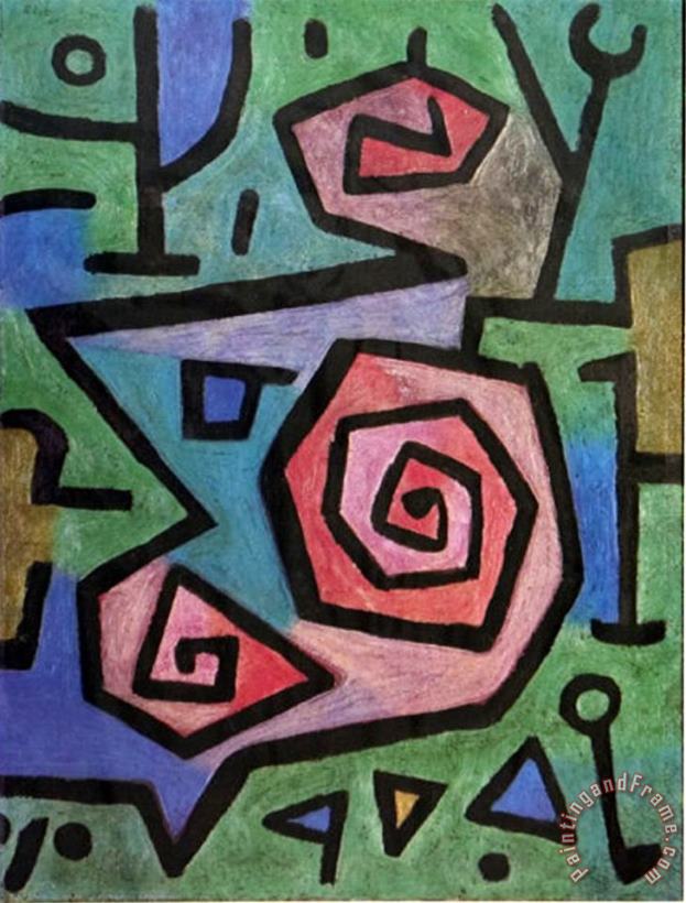 Paul Klee Heroische Rosen 1938 Art Painting