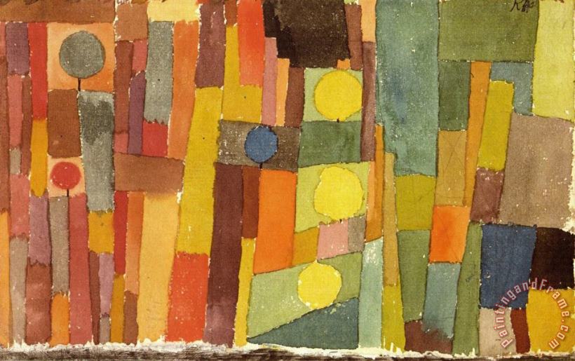 Paul Klee In The Style of Kairouan 1914 Art Print