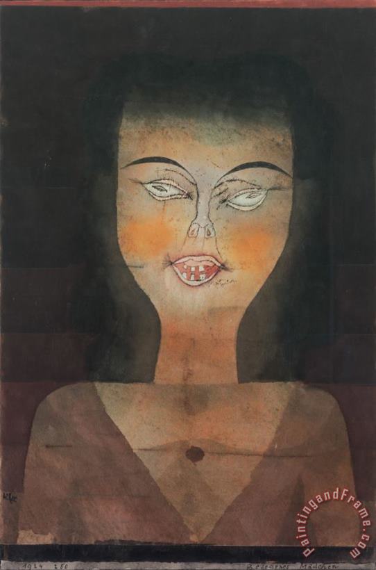 Paul Klee Possessed Girl 1924 Art Painting