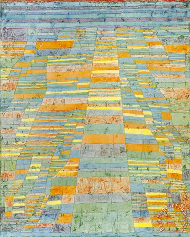 Primary Route And Bypasses C 1929 painting - Paul Klee Primary Route And Bypasses C 1929 Art Print