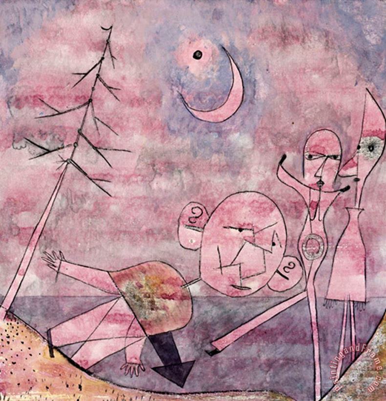 Paul Klee Scene at The Water Scene Am Wasser Art Painting