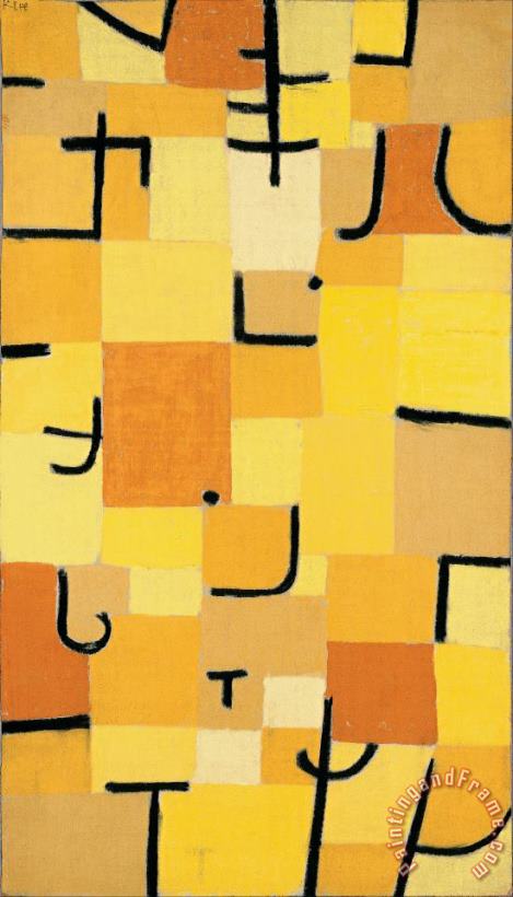 Paul Klee Signs in Yellow Art Print