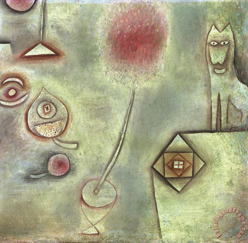 Still Life with Animal Statuette painting - Paul Klee Still Life with Animal Statuette Art Print