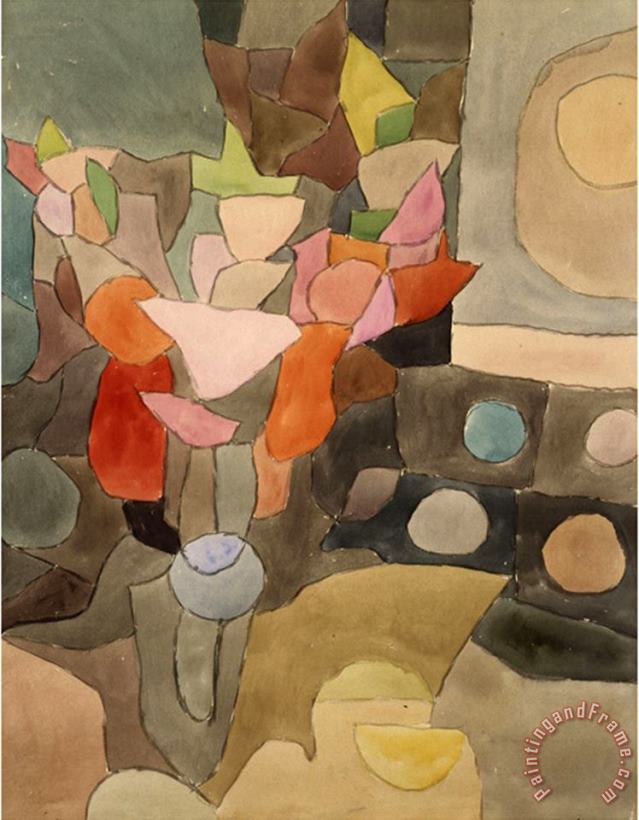 Paul Klee Still Life with Gladioli Gladiolen Still Leben Art Print