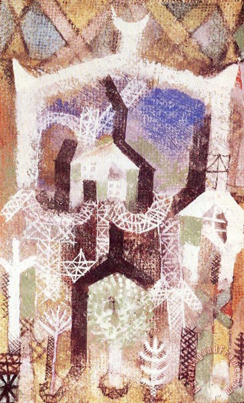 Summer Houses 1919 painting - Paul Klee Summer Houses 1919 Art Print