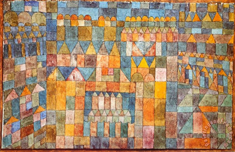 Paul Klee Tempelviertel Von Pert C 1928 Art Painting
