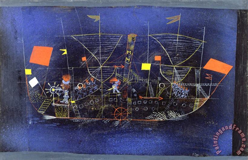 Paul Klee The Adventure Ship 1927 Art Painting