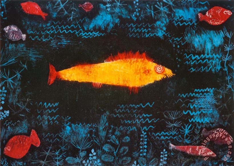 Paul Klee The Golden Fish C 1925 Art Print