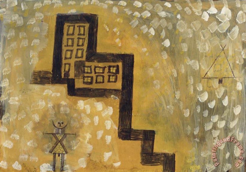 The House on The Hill painting - Paul Klee The House on The Hill Art Print