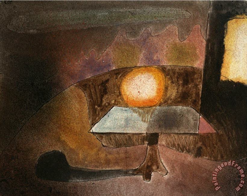 Paul Klee The Lamp on The Terrace Die Lampe Auf Dem Balcon 1925 Art Print