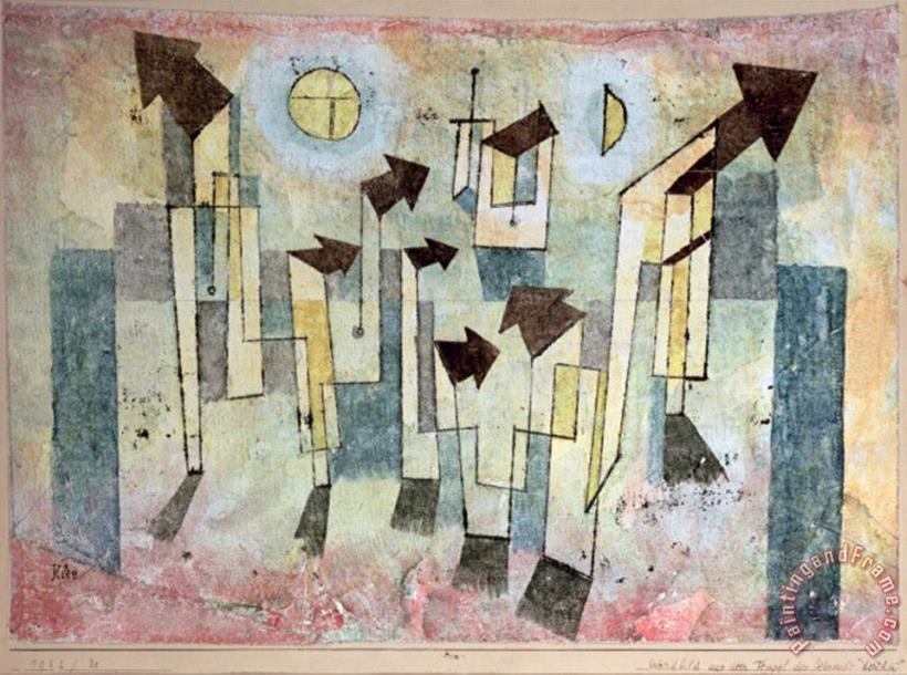 Wall Painting From The Temple of Longing Thither 1922 painting - Paul Klee Wall Painting From The Temple of Longing Thither 1922 Art Print