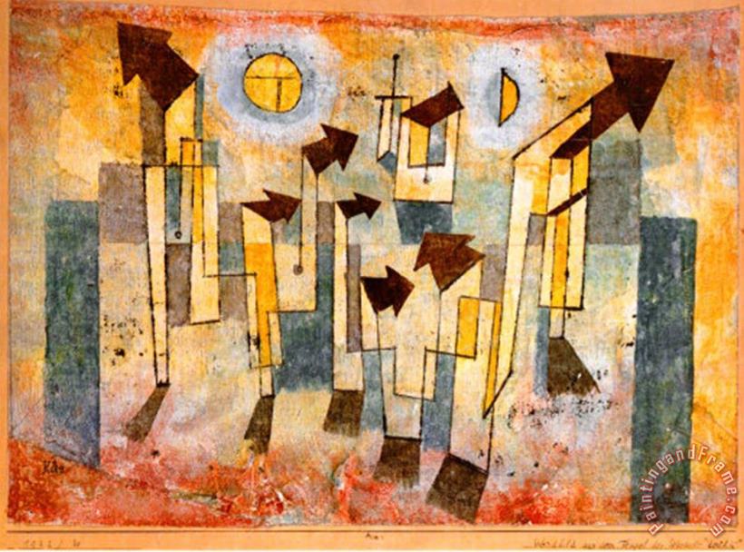 Paul Klee Wandbild Aus Dem Tempel Der Sehnsucht Dorthin Art Print