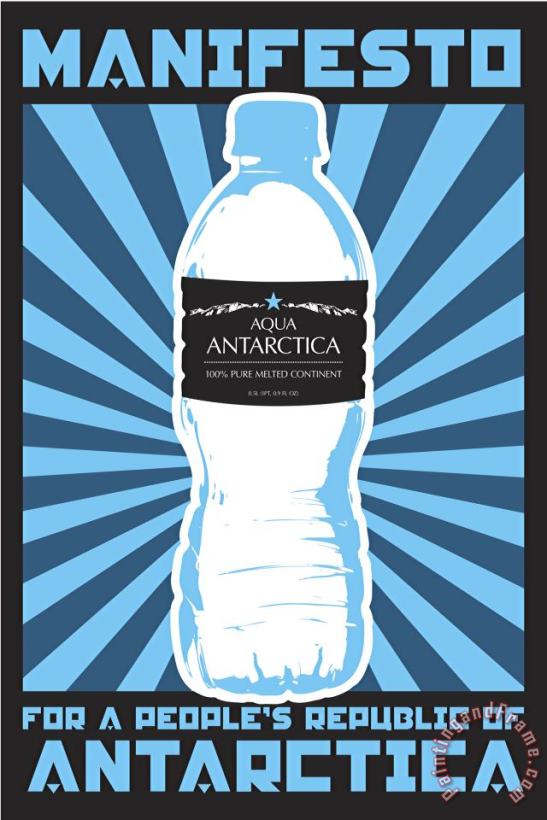 Paul Miller Manifesto for a People's Republic of Antarctica 5 Art Print