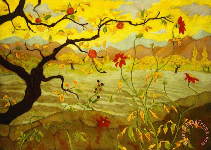 Paul Ranson Apple Tree with Red Fruit Art Print