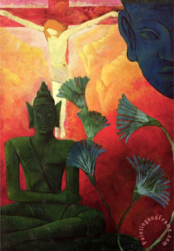 Paul Ranson Christ And Buddha Circa Art Painting