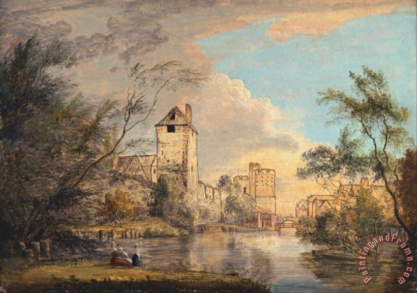 An Unfinished View of The West Gate, Canterbury painting - Paul Sandby An Unfinished View of The West Gate, Canterbury Art Print