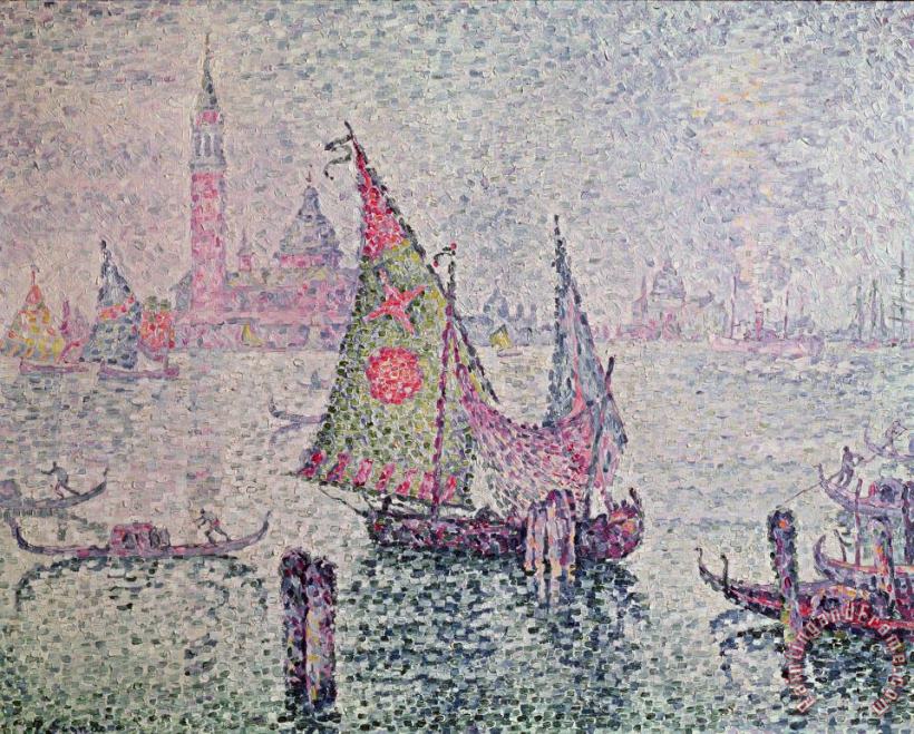 The Green Sail painting - Paul Signac The Green Sail Art Print